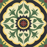 Mission Casita Sol 8"x8" Encaustic Cement Tile - Avente Tile