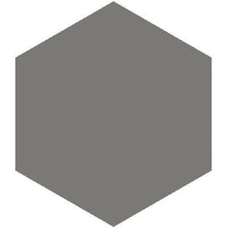 Mission Charcoal 8" Hexagon Encaustic Cement Tile - Avente Tile