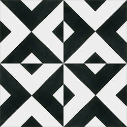 Mission Checkered Classic 8"x8" Encaustic Cement Tile - Avente Tile