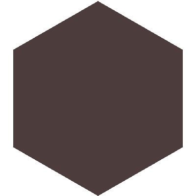 Mission Chocolat Asia 8" Hexagon Encaustic Cement Tile - Avente Tile