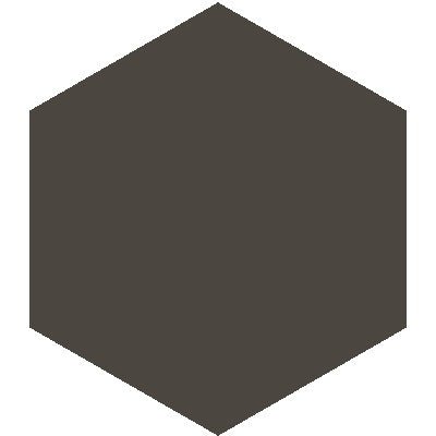 Mission Chocolate 8" Hexagon Encaustic Cement Tile - Avente Tile