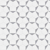 Mission Clip Oxford Gray 8" Hexagon Cement Tile - Avente Tile
