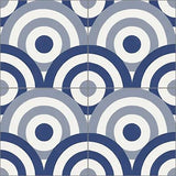 Mission Contempo Sunset Blue 8"x8" Encaustic Cement Tile - Avente Tile