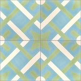 Mission Cordoba B 8"x8" Encaustic Cement Tile - Avente Tile