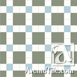 Mission Cuadros 9 - A 8"x8" Encaustic Cement Tile - Avente Tile