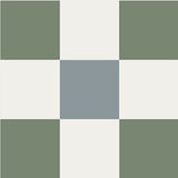 Mission Cuadros 9 - A 8"x8" Encaustic Cement Tile - Avente Tile