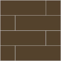 Mission Dark Brown 4"x12" Encaustic Cement Tile - Avente Tile