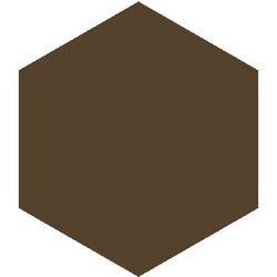 Mission Dark Brown 8" Hexagon Encaustic Cement Tile - Avente Tile