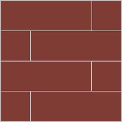Mission D'Hanis Red 4"x12" Encaustic Cement Tile - Avente Tile