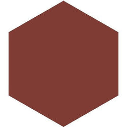 Mission D'Hanis Red 8" Hexagon Encaustic Cement Tile - Avente Tile