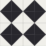 Mission Diagonal Classic 8"x8" Encaustic Cement Tile - Avente Tile
