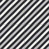 Mission Diagonal Stripes 4 8"x8" Encaustic Cement Tile - Avente Tile