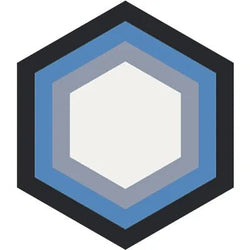Mission Echo 01 8" Hexagon Cement Tile - Avente Tile