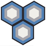 Mission Echo 01 8" Hexagon Cement Tile - Avente Tile