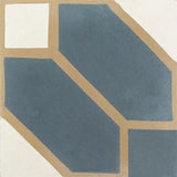 Mission Florence Blue 8"x8" Encaustic Cement Tile - Avente Tile
