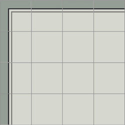 Mission Franjas Border III Encaustic Cement Tile 8"x8" in Mountain Colorway - Avente Tile