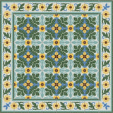Mission Garden 1 8"x8" Encaustic Cement Tile - Avente Tile