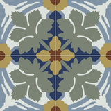 Mission Garden 2 8"x8" Encaustic Cement Tile - Avente Tile
