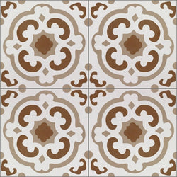 Mission Genoa Sand 8"x8" Encaustic Cement Tile - Avente Tile