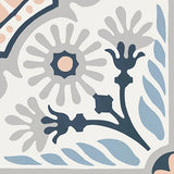 Mission Giverny Navy 8"x8" Encaustic Cement Tile - Avente Tile