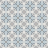 Mission Giverny Navy 8"x8" Encaustic Cement Tile - Avente Tile