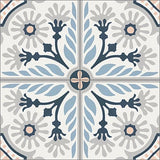 Mission Giverny Navy 8"x8" Encaustic Cement Tile - Avente Tile