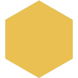Mission Gold 8" Hexagon Encaustic Cement Tile - Avente Tile