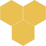 Mission Gold 8" Hexagon Encaustic Cement Tile - Avente Tile