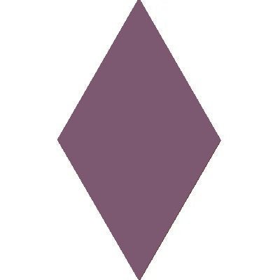 Mission Grape 4"x8" Diamond Encaustic Cement Tile - Avente Tile