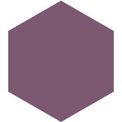 Mission Grape 8" Hexagon Encaustic Cement Tile - Avente Tile