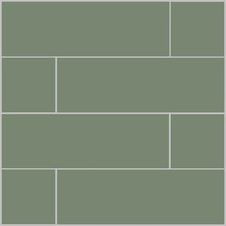 Mission Green 4"x12" Encaustic Cement Tile - Avente Tile