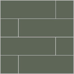 Mission Green Asia 4"x12" Encaustic Cement Tile - Avente Tile