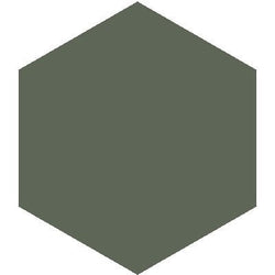 Mission Green Asia 8" Hexagon Encaustic Cement Tile - Avente Tile