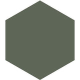 Mission Green Asia 8" Hexagon Encaustic Cement Tile - Avente Tile