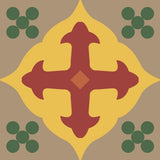 Mission Holy Grail C 8"x8" Encaustic Cement Tile - Avente Tile