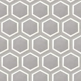 Mission Honeycomb Oxford Gray 8" Hexagon Cement Tile - Avente Tile
