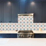 Mission Hopi Gray Hills 8"x8" Encaustic Cement Tile - Avente Tile