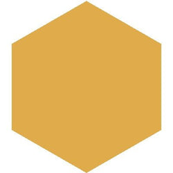 Mission Jaune Fonce 8" Hexagon Encaustic Cement Tile - Avente Tile