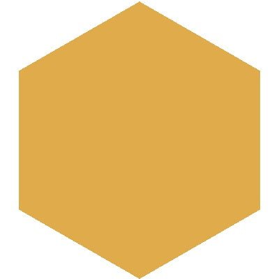 Mission Jaune Fonce 8" Hexagon Encaustic Cement Tile - Avente Tile