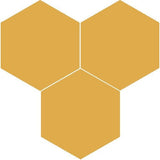 Mission Jaune Fonce 8" Hexagon Encaustic Cement Tile - Avente Tile