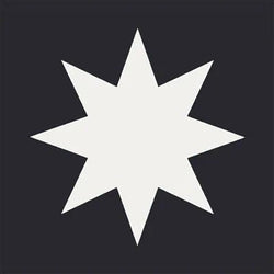 Mission Large Star Black 8"x8" Encaustic Cement Tile - Avente Tile