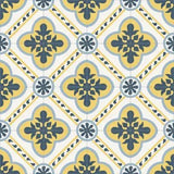 Mission Leeds Navy 8"x8" Encaustic Cement Tile - Avente Tile