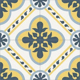 Mission Leeds Navy 8"x8" Encaustic Cement Tile - Avente Tile
