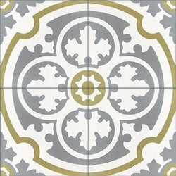 Mission Loire Oxford 8"x8" Encaustic Cement Tile - Avente Tile