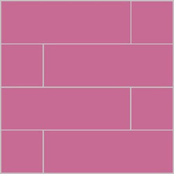 Mission Mexican Rose 4"x12" Encaustic Cement Tile - Avente Tile