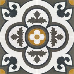 Mission Mija Natural Gray 8"x8" Encaustic Cement Tile - Avente Tile