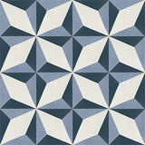 Mission Mondo Harlequin Navy 8"x8" Encaustic Cement Tile - Avente Tile