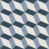 Mission Mondo Harlequin Navy 8"x8" Encaustic Cement Tile - Avente Tile