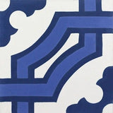 Mission Monte Carlo Blue 8"x8" Encaustic Cement Tile - Avente Tile