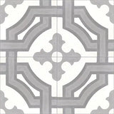 Mission Monte Carlo Oxford 8"x8" Encaustic Cement Tile - Avente Tile